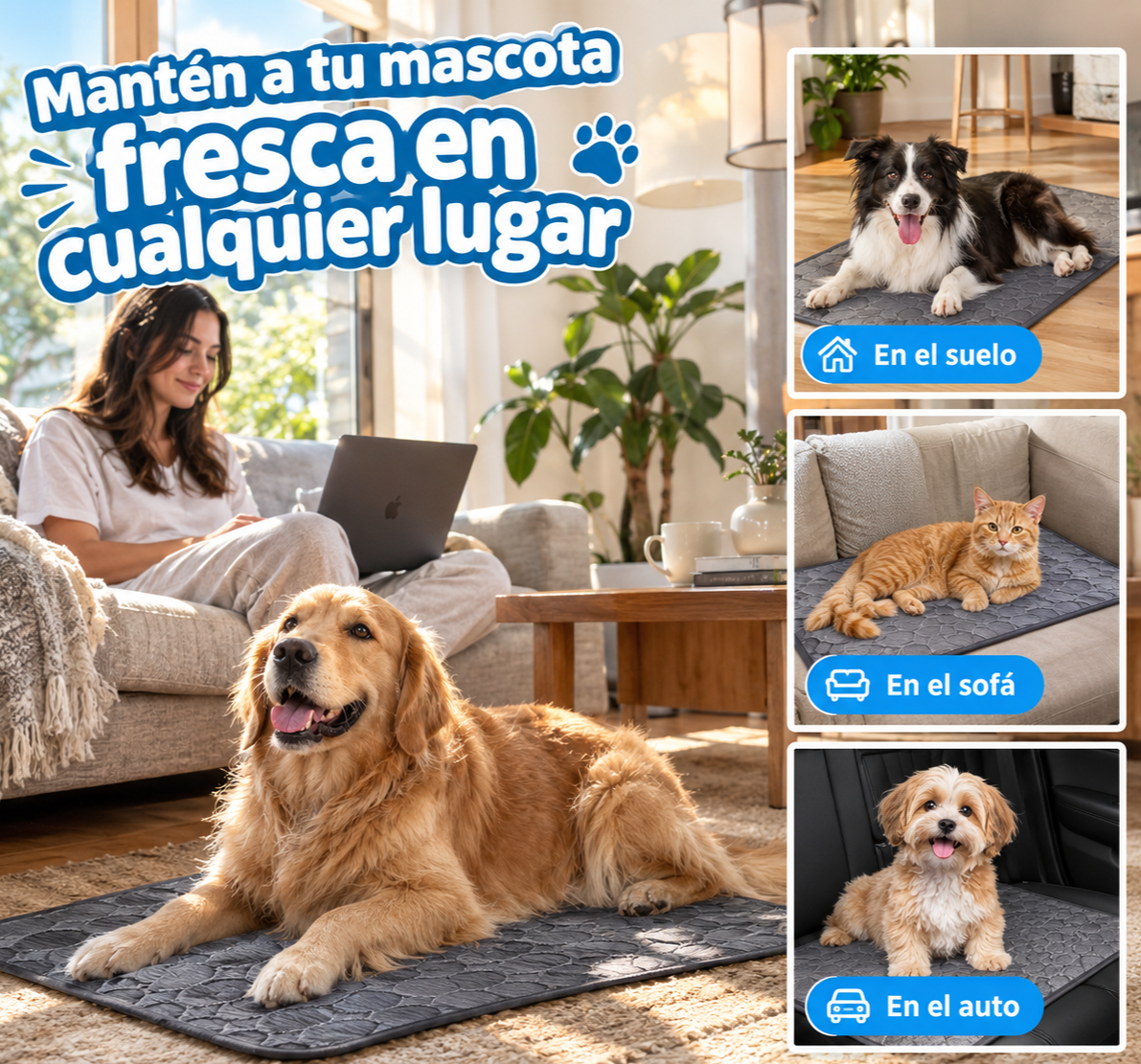 Tapete refrescante para mascotas